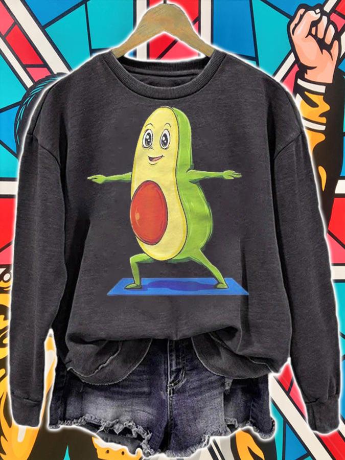 Avocado Yoga Pose Avocado Meditation Avocado Doing Yoga Shirt t-shirt