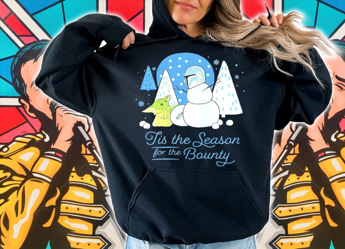 Baby Yoda Tis The Season For The Bounty Christmas Shirt t-shirt hoodie