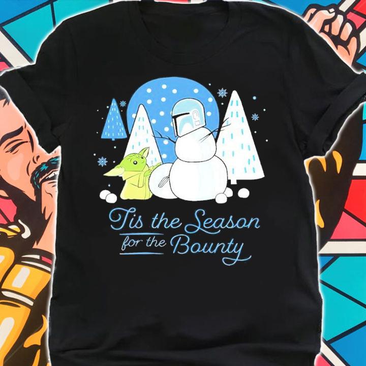 Baby Yoda Tis The Season For The Bounty Christmas Shirt t-shirt shirt