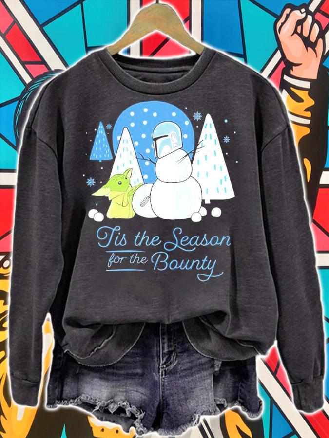 Baby Yoda Tis The Season For The Bounty Christmas Shirt t-shirt sweatshirt
