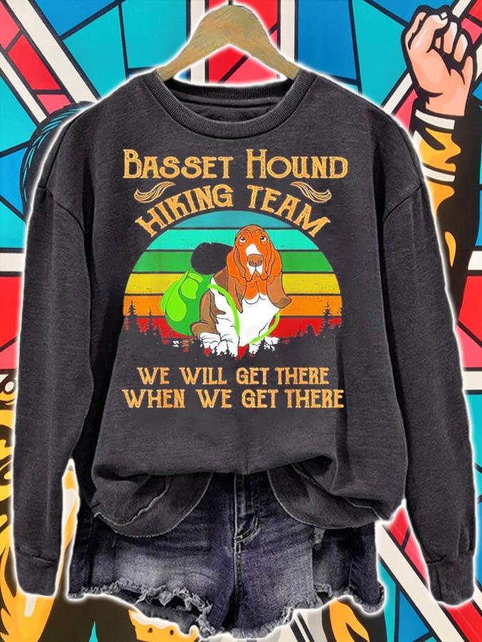 Basset Hound Hiking Team We Will Get There Vintage Shirt t-shirt