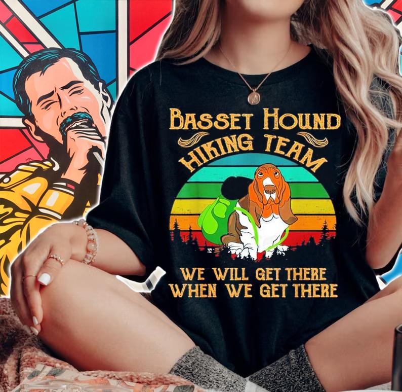 Basset Hound Hiking Team We Will Get There Vintage Shirt t-shirt