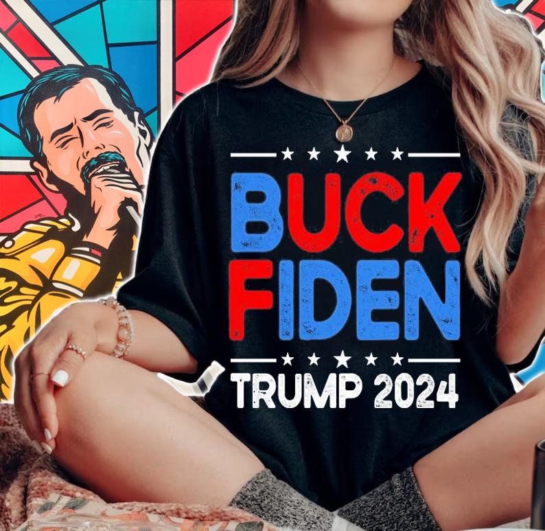 Buck Fiden Anti Biden Funny Impeach Joe Biden Trump 2024 Anti Biden T-Shirt t-shirt woman shirt