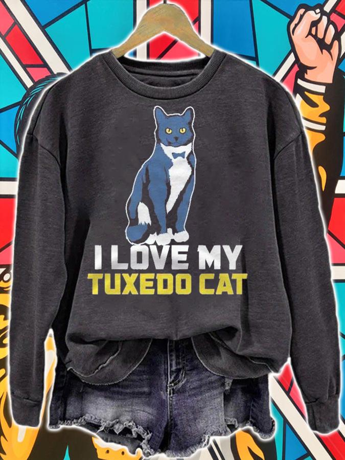 Business Suit Cat Black & White Kitten Lovers Pullover Shirt t-shirt