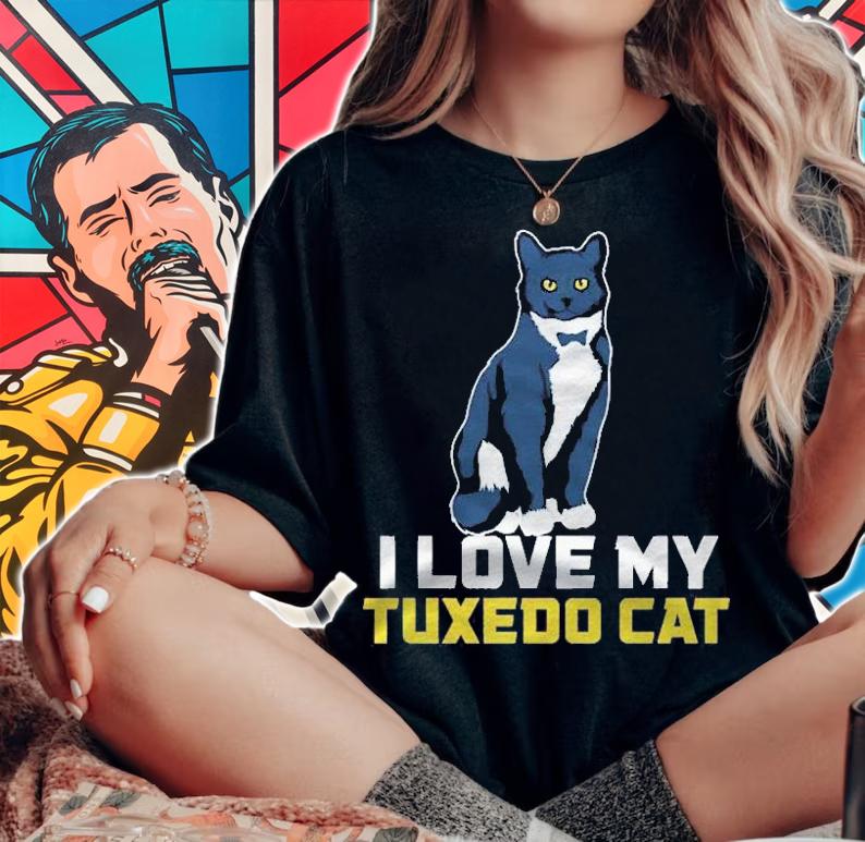 Business Suit Cat Black & White Kitten Lovers Pullover Shirt t-shirt