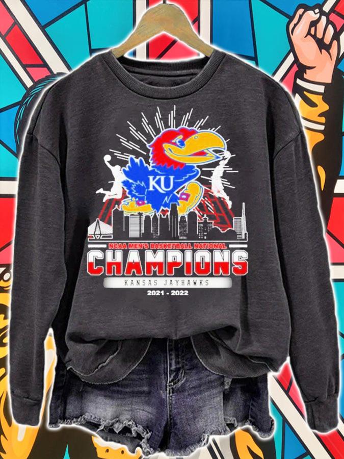 Kansas Jayhawks NCAA Men's Basketball National Champions 2021-2022 Shirt t-shirt