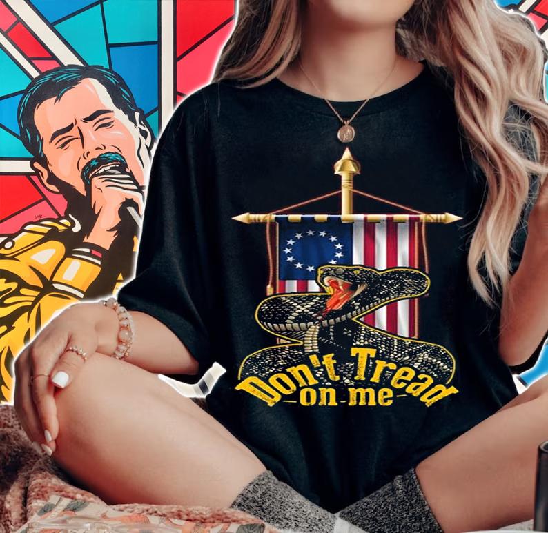 Don't Tread on me Betsy Ross Flag Vintage T-Shirt t-shirt