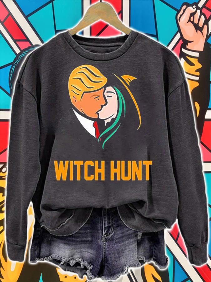 Halloween Funny Trump Witch Hunt Trump T-Shirt t-shirt sweatshirt