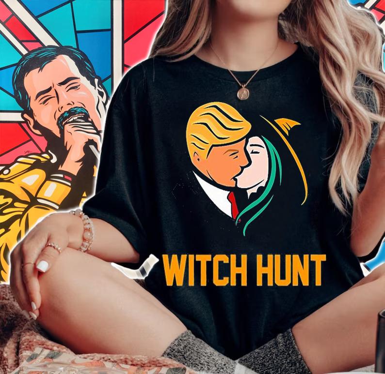 Halloween Funny Trump Witch Hunt Trump T-Shirt t-shirt woman shirt