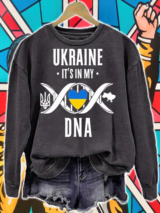It's In My DNA Ukrainian Gifts Vyshyvanka Kozak Ukraine Flag T-Shirt t-shirt