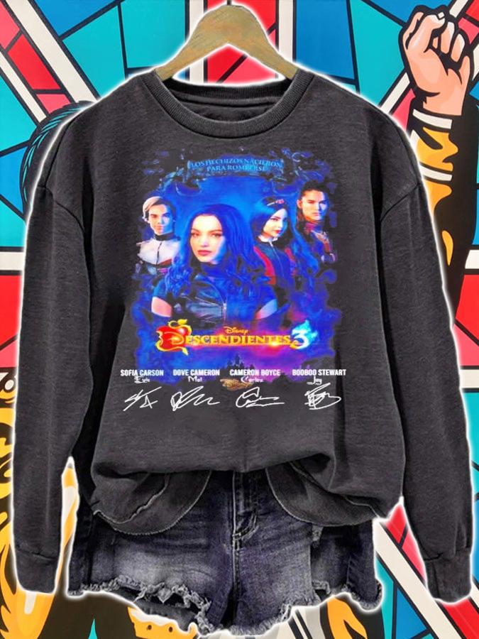 Los Hechizos Nacieron Para Romperse Disney Descendientes 3 Signatures Shirt t-shirt