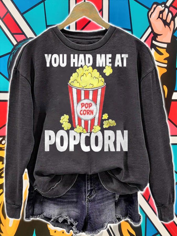 Popcorn Gift Cinema Movie Snack Shirt t-shirt sweatshirt