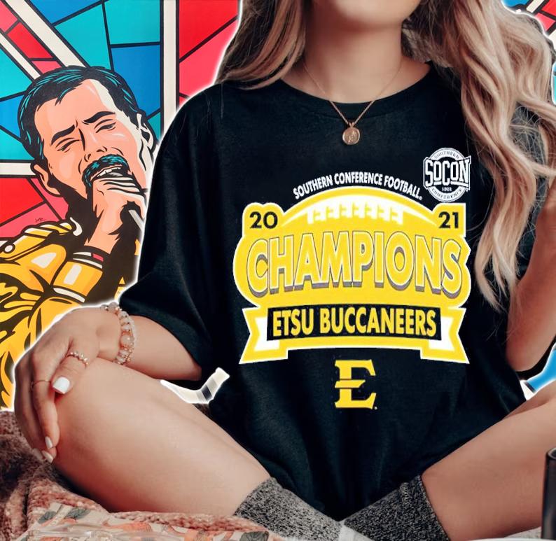 Southern Conference Football ETSU Buccaneers 2021 SoCon Champions Shirt t-shirt woman shirt