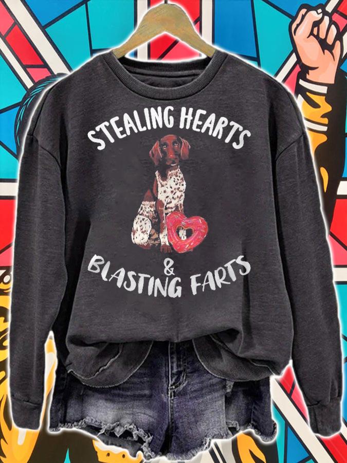 Stealing Hearts Blasting Farts German Shorthaired Pointer T-shirt t-shirt