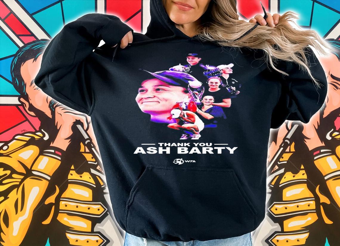 Thank You Ash Barty WTA Retire At Age 25 T-Shirt t-shirt hoodie