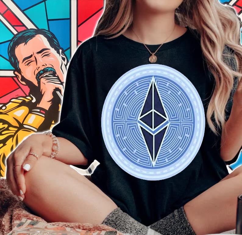 Eth Ticker Symbol Eth Ethereum Cryptocurrency T-Shirt t-shirt woman shirt