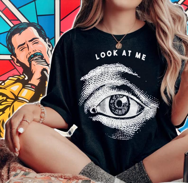 Eye Illustration Look At Me Shirt t-shirt woman shirt