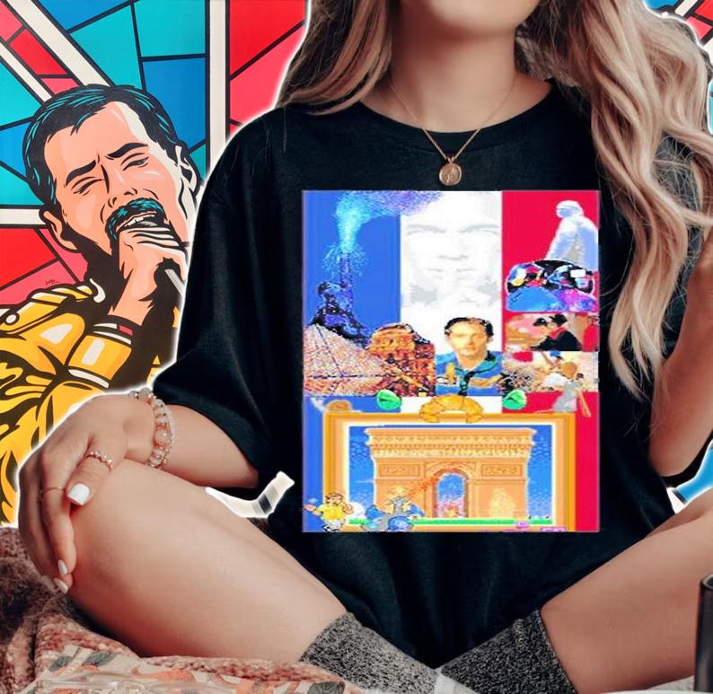 Lucaseyd France Place On Reddit Pixel T-Shirt t-shirt woman shirt