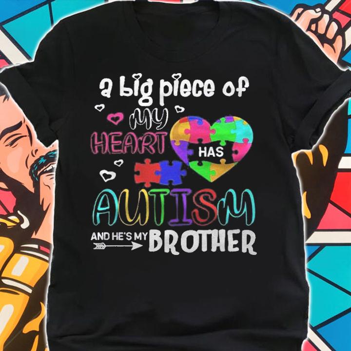 Cool Autism Awareness Autistic Brother Gift Shirt t-shirt shirt