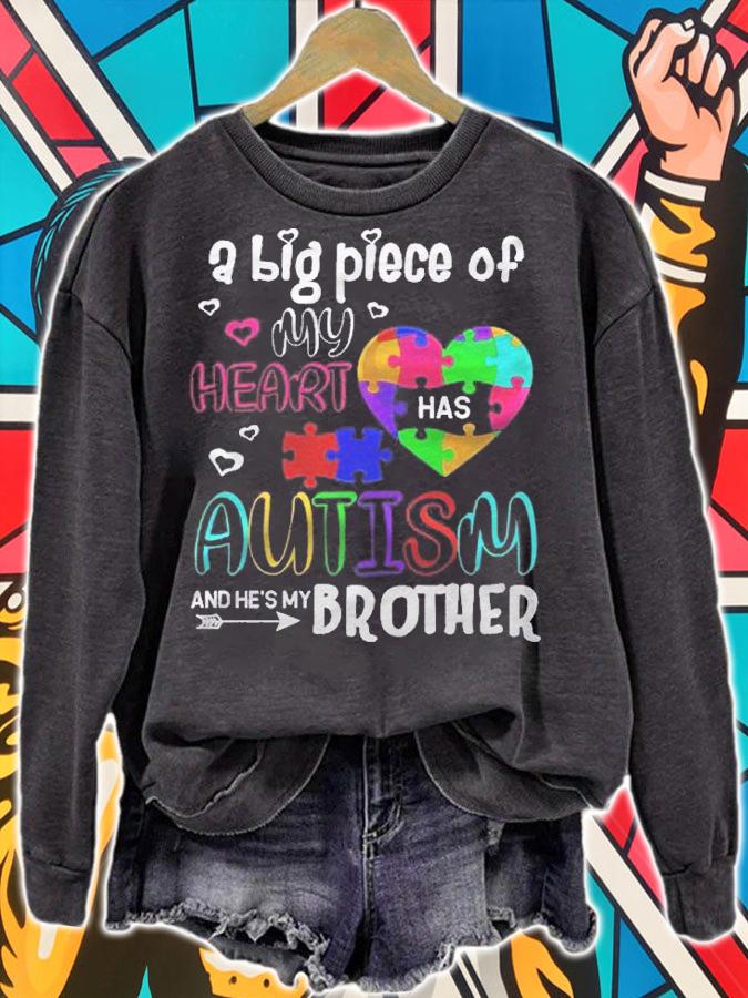 Cool Autism Awareness Autistic Brother Gift Shirt t-shirt sweatshirt