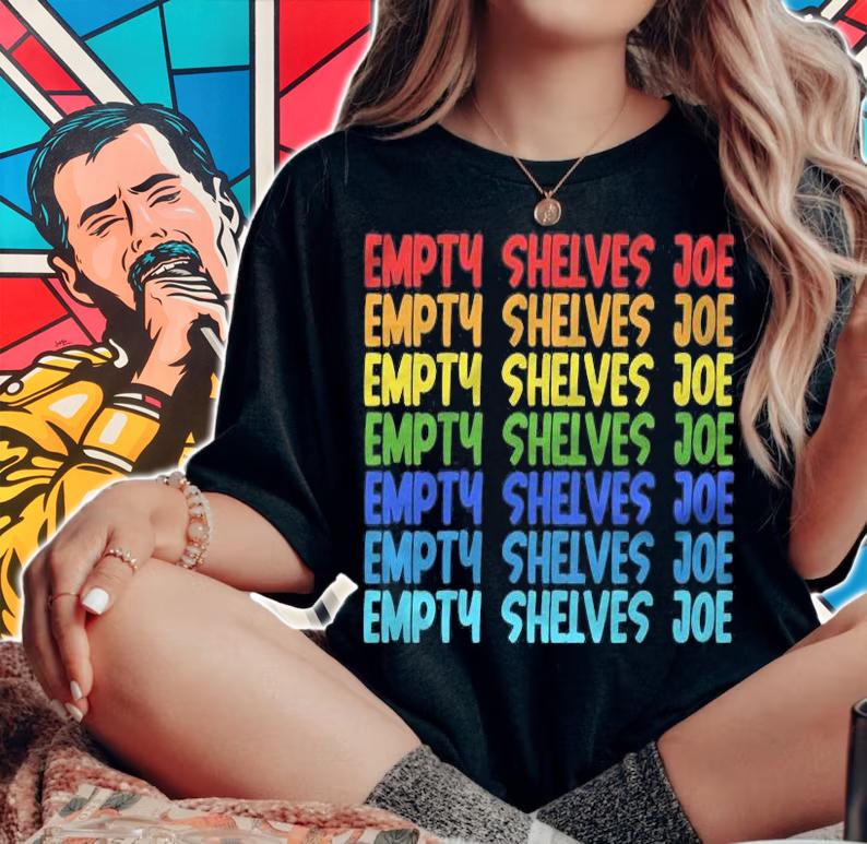 Hot empty Shelves Joe Retro Colorful T-Shirt t-shirt