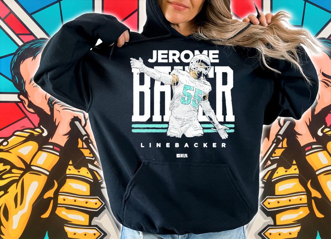 Jerome Baker Miami Player Name Football Shirt t-shirt hoodie