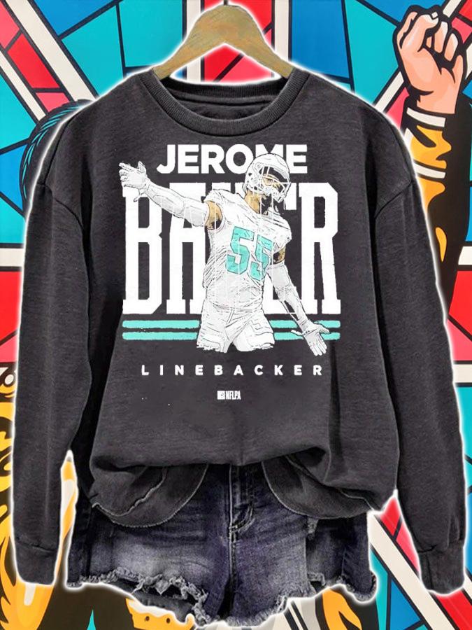 Jerome Baker Miami Player Name Football Shirt t-shirt sweatshirt