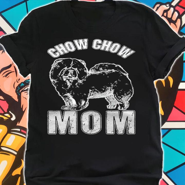Love dog Chow Chow best mom ever T-shirt t-shirt