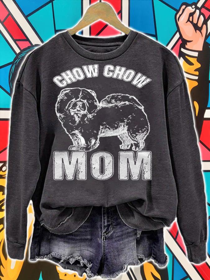 Love dog Chow Chow best mom ever T-shirt t-shirt