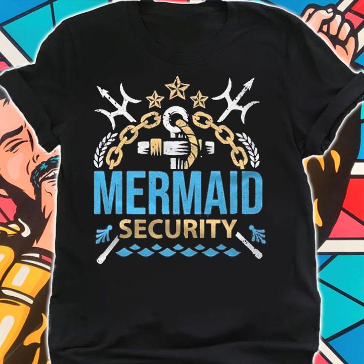 Merman Mermaid Party Swimming Sea Waves Mermaid Security Shirt t-shirt shirt