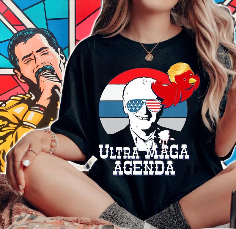 Ultra MAGA Agenda Biden Bird Funny T-Shirt t-shirt