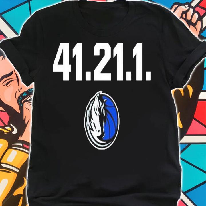Official Dallas Mavericks Dirk Commemorative 41.21.1. Shirt t-shirt shirt