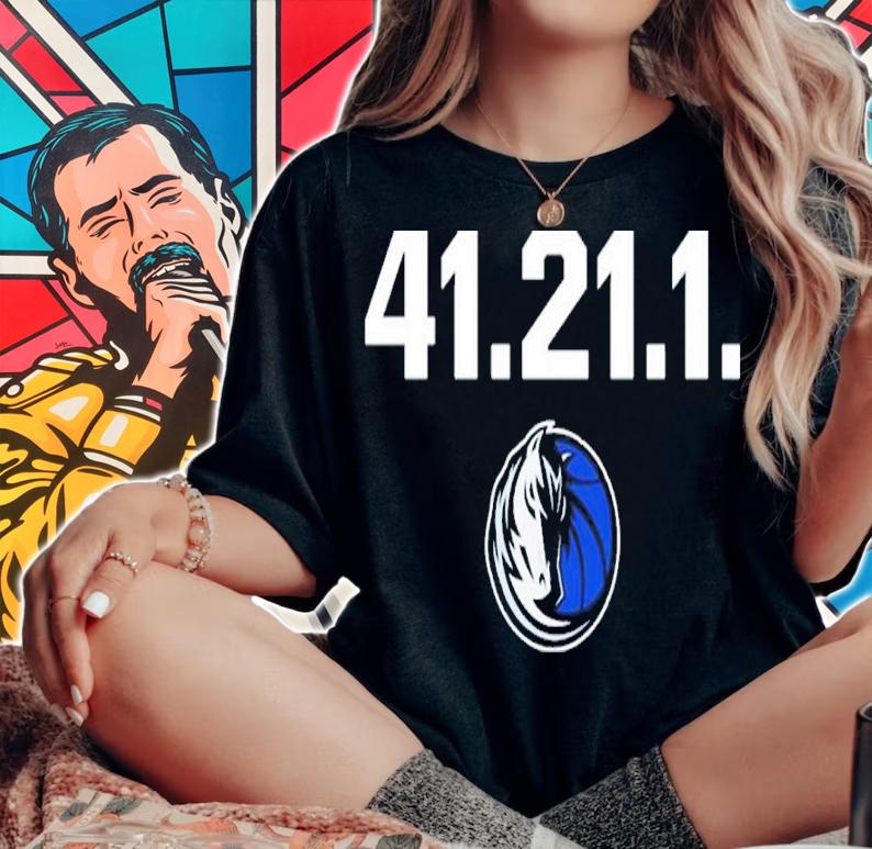 Official Dallas Mavericks Dirk Commemorative 41.21.1. Shirt t-shirt woman shirt