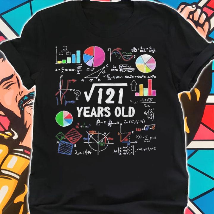 Square Root Of 121 11Th Birthday 11 Years Old Love Math Shirt t-shirt shirt