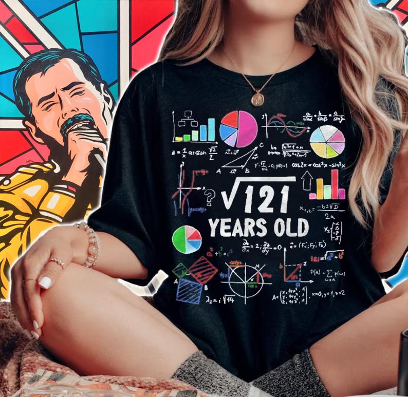 Square Root Of 121 11Th Birthday 11 Years Old Love Math Shirt t-shirt woman shirt