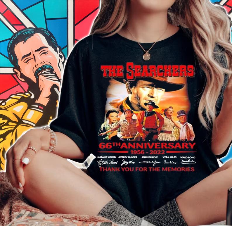 The Searchers 66th Anniversary 1956-2022 Signatures Thank You For The Memories Shirt t-shirt