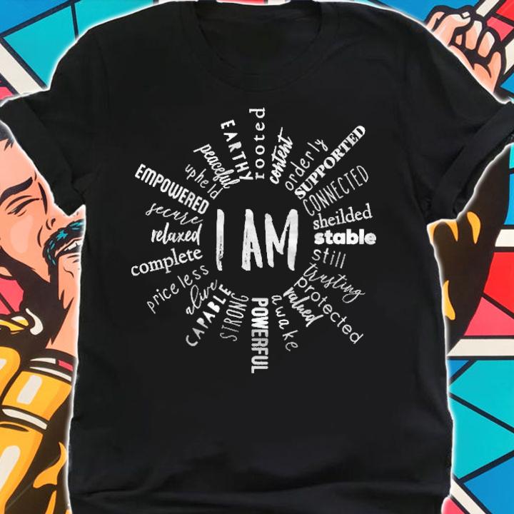 I Am Affirmations Root Chakra Shirt t-shirt shirt