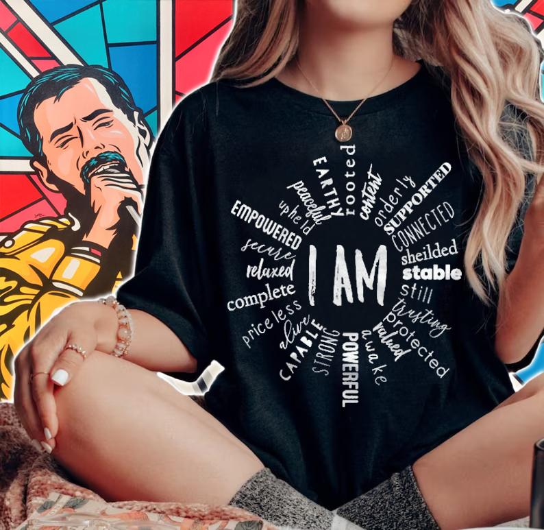 I Am Affirmations Root Chakra Shirt t-shirt woman shirt