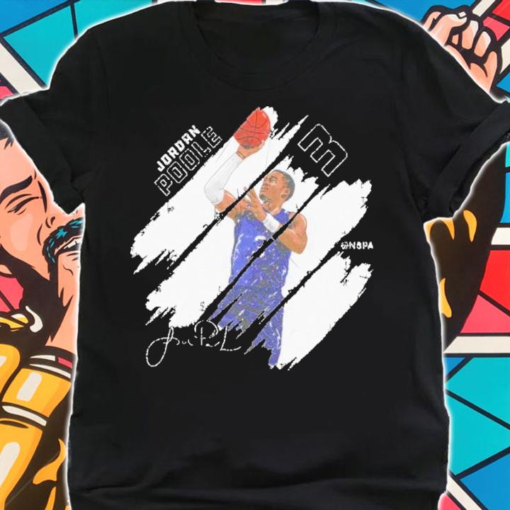 Jordan Poole Golden State Stripes Basketball Signatures Shirt t-shirt shirt