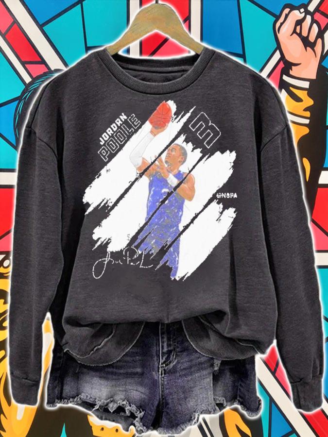 Jordan Poole Golden State Stripes Basketball Signatures Shirt t-shirt sweatshirt