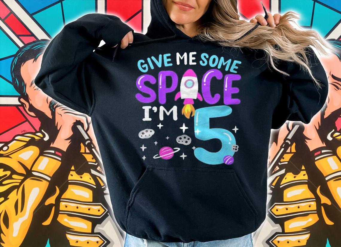 Kids 5Th Birthday IM 5 Space Rocket Astronaut Themed Birthday Shirt t-shirt hoodie