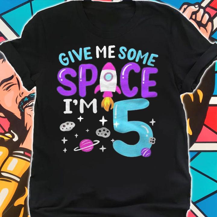 Kids 5Th Birthday IM 5 Space Rocket Astronaut Themed Birthday Shirt t-shirt shirt