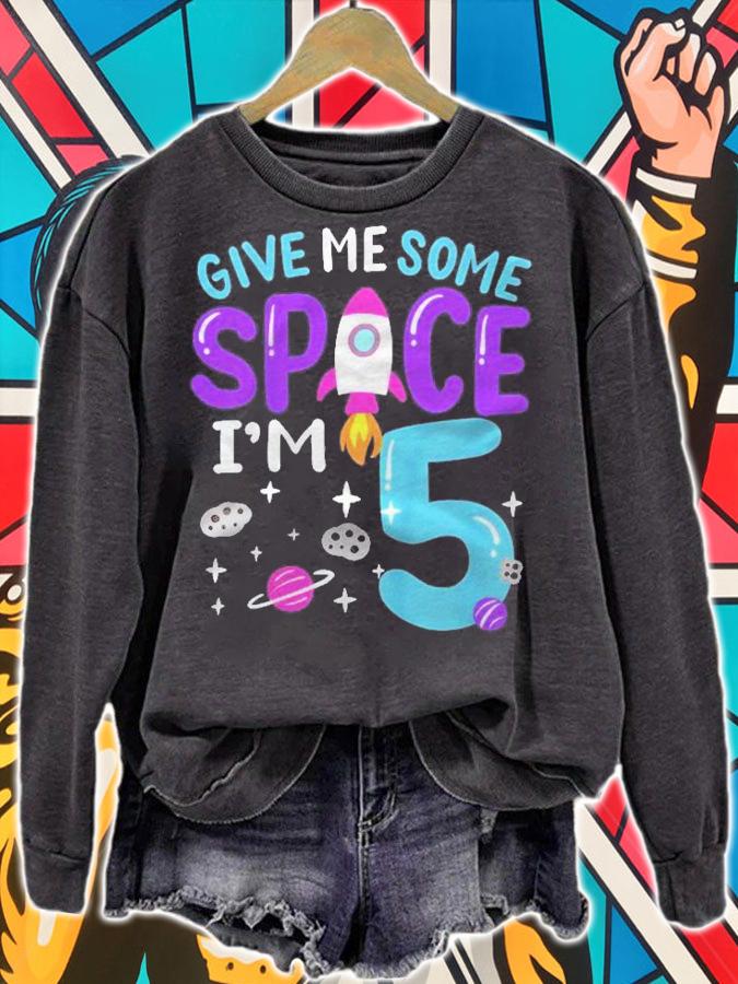 Kids 5Th Birthday IM 5 Space Rocket Astronaut Themed Birthday Shirt t-shirt sweatshirt