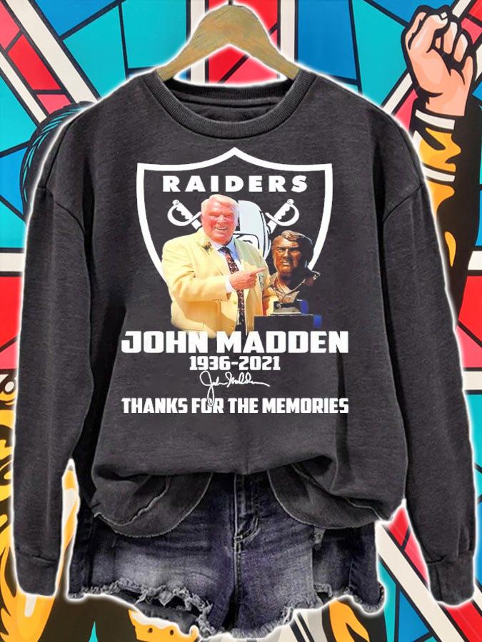 Oakland Raiders John Madden 1936-2021 Signatures Thank You For The Memories Shirt t-shirt sweatshirt