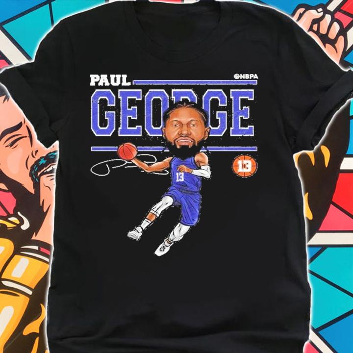 Paul George Los Angeles C Cartoon Los Angeles Basketball Shirt t-shirt