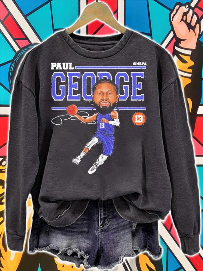 Paul George Los Angeles C Cartoon Los Angeles Basketball Shirt t-shirt