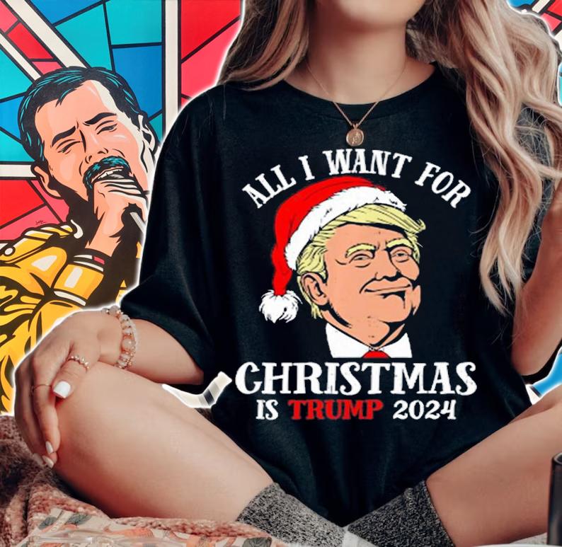 Santa Trump 2024 All I Want For Christmas Is A New T-Shirt t-shirt woman shirt