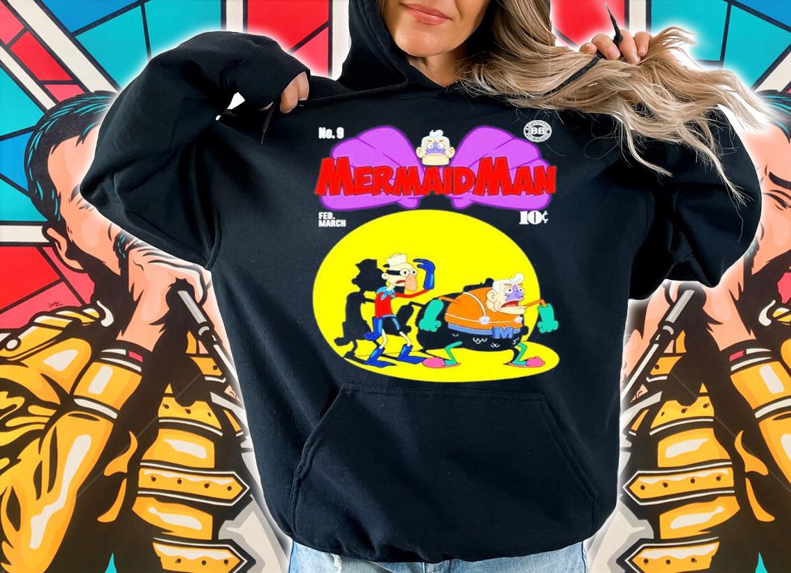 Spongebob Mermaid Man And Barnacle Shirt t-shirt hoodie