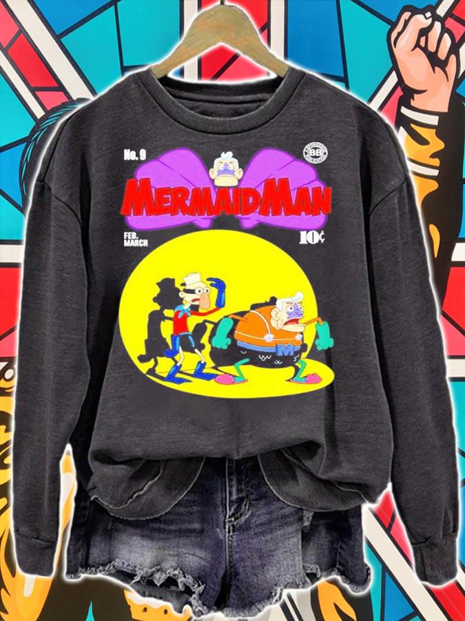 Spongebob Mermaid Man And Barnacle Shirt t-shirt sweatshirt