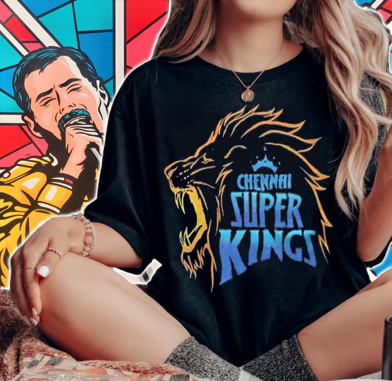Cricket Chennai Super Kings team logo T-shirt t-shirt